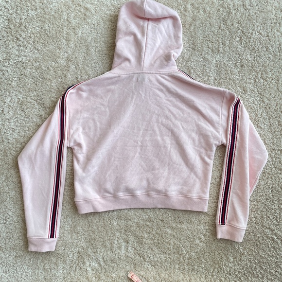 Tna Aritzia Cropped Hoodie Womens Size XS Cream Draw String Closure - Picture 11 of 11